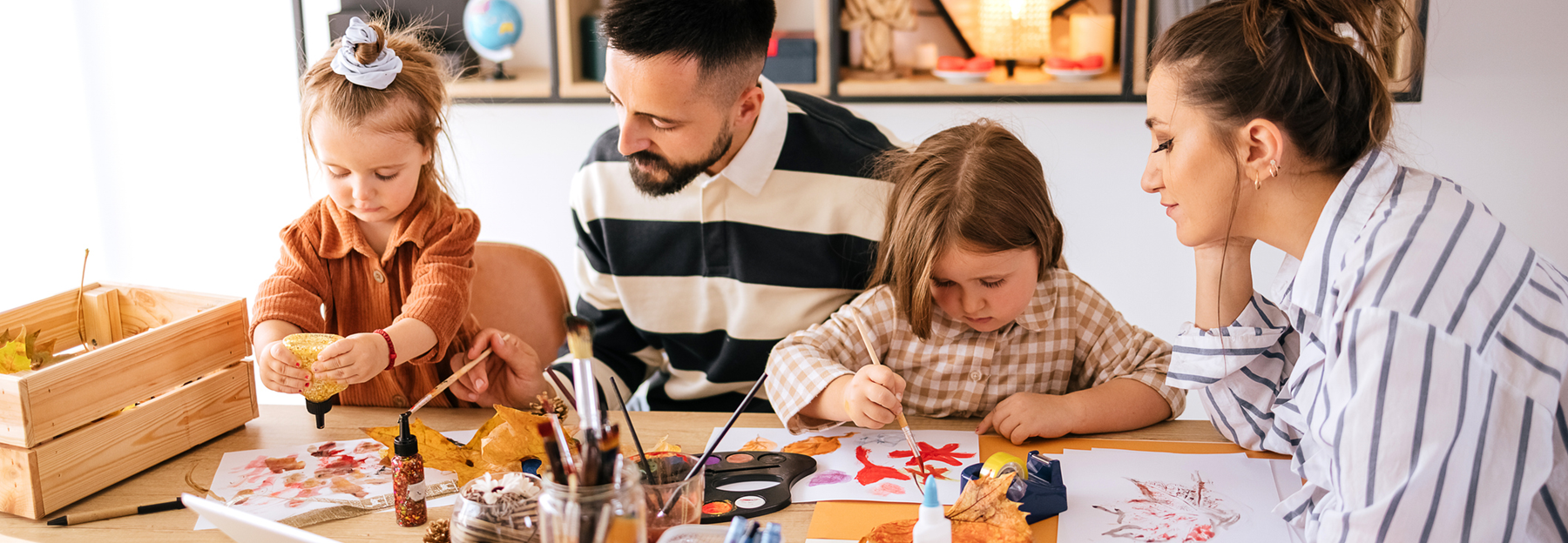 Atelier artistique en famille