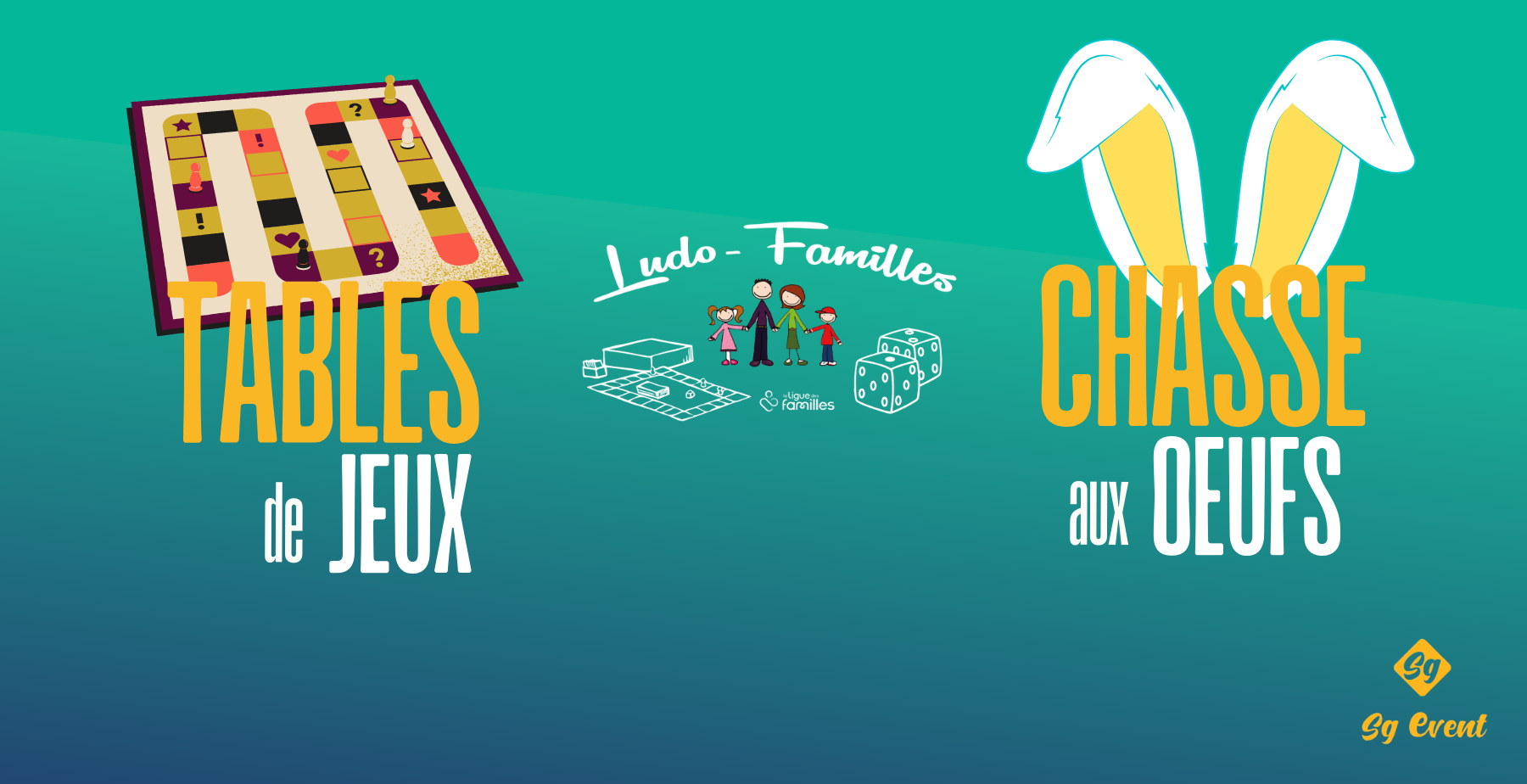 Tables de jeux et chasse aux  œufs